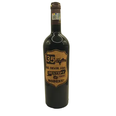 35 de ani mi-au trebuit sa devin asa destept, eticheta pluta cu mesaj